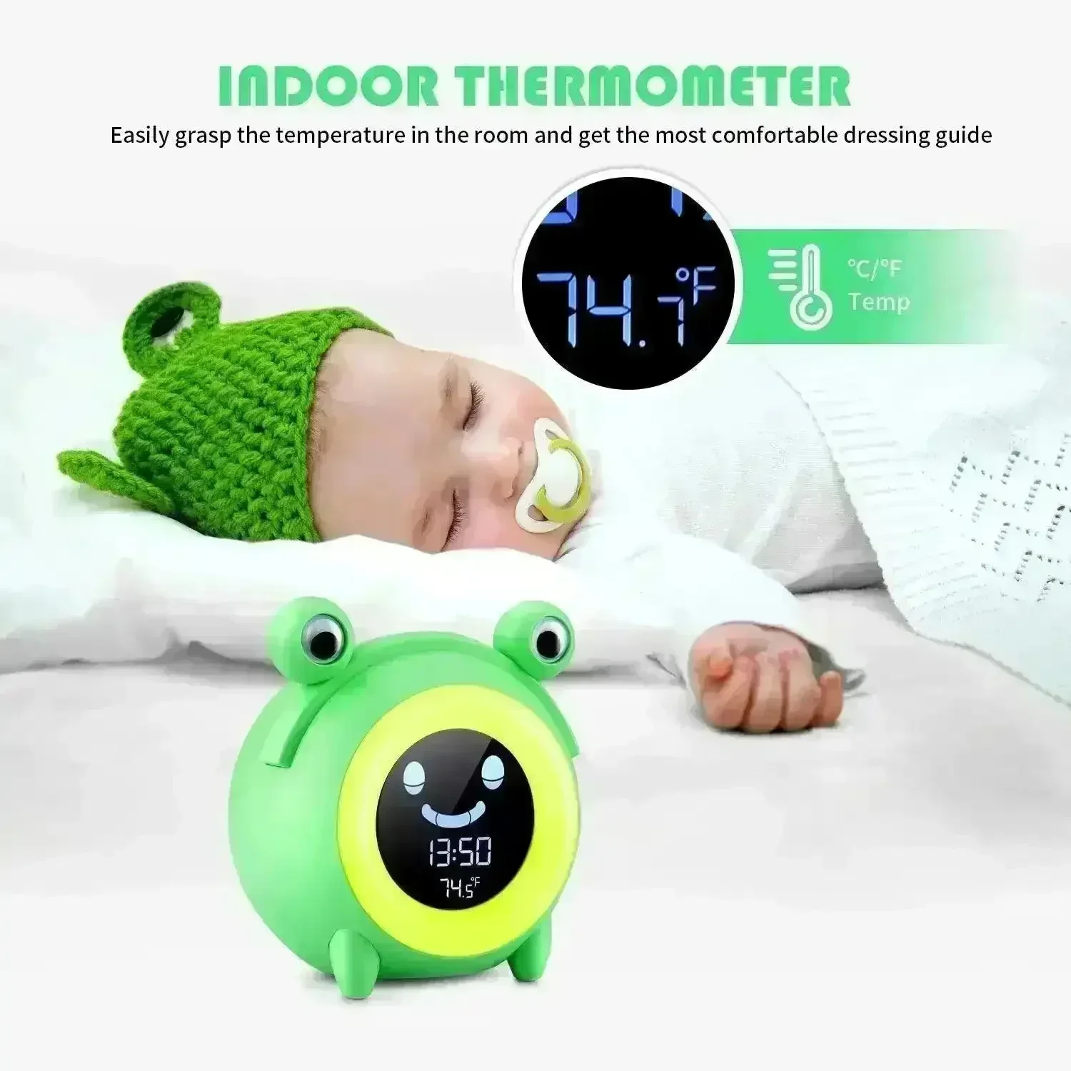 Cute Kids Animal Style Night Light Alarm Clock - Image 3