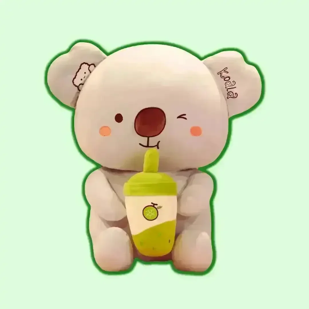 Cute Koala Bear with Boba Tea Cup - Image 7