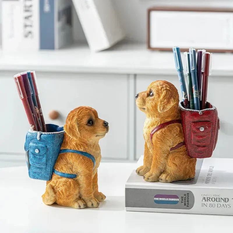 Cute Labrador Puppy Desktop Organiser - Image 3
