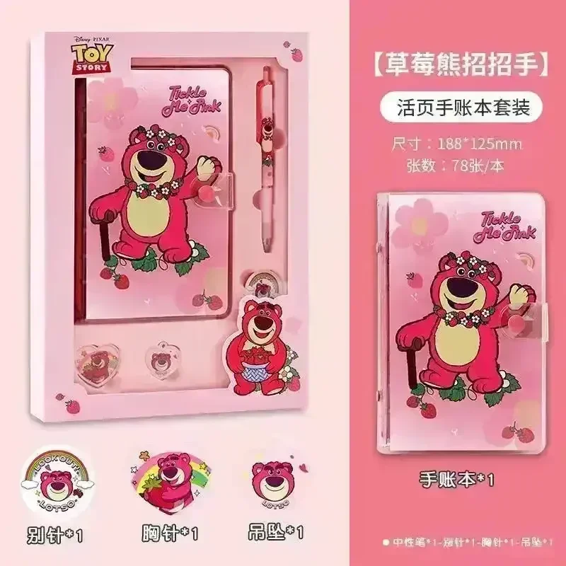 Cute Lotso Strawberry Bear Notebook Gift Set - Image 6
