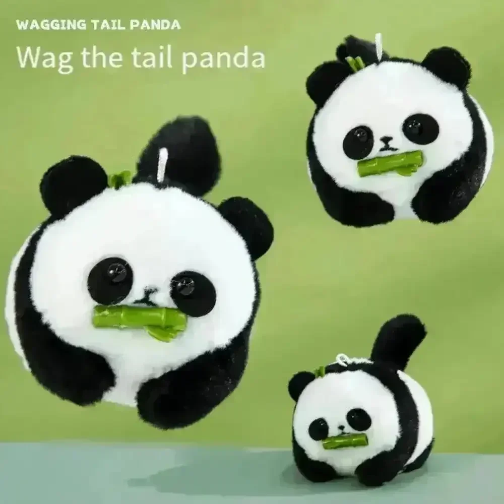 Cute Panda Wagging Tail Keychain - Image 2