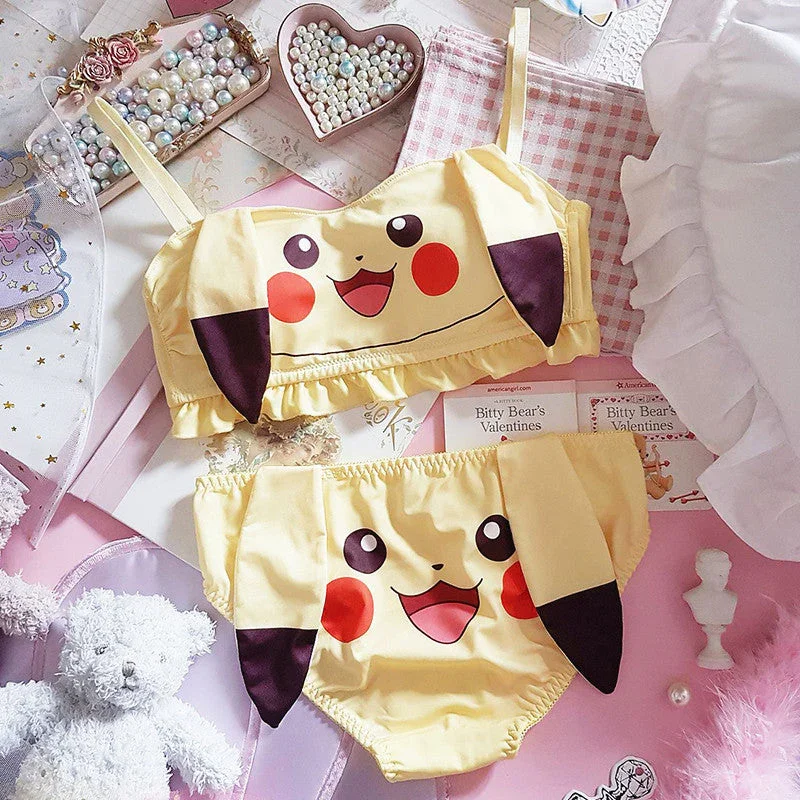 Cute Pikachu Lingerie Set