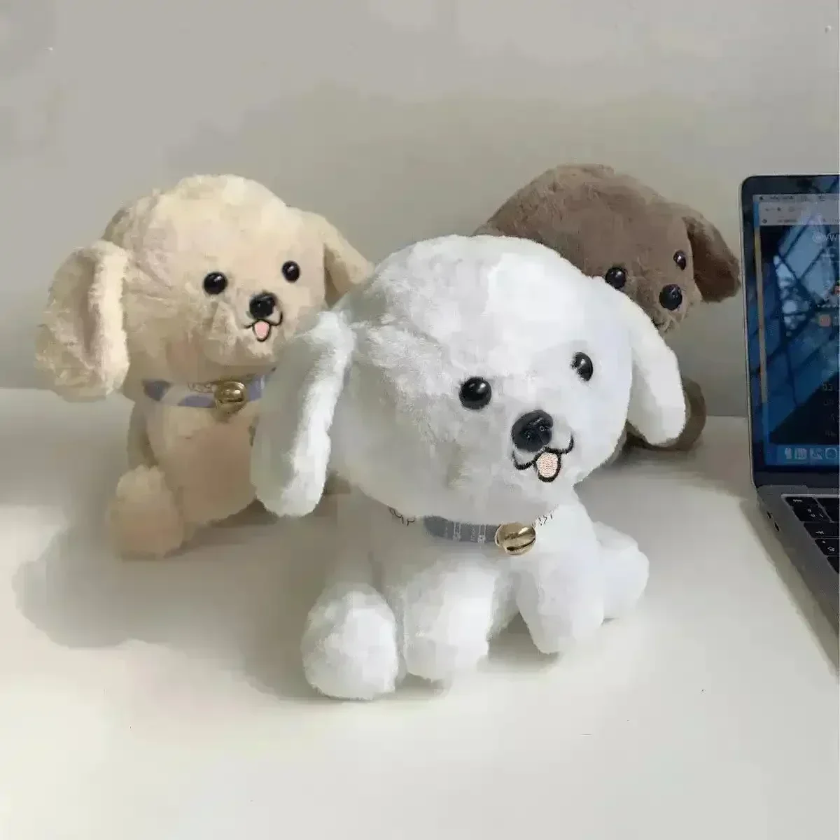 Cute Puppy Sitting Plush Toy (25 cm) - Image 2