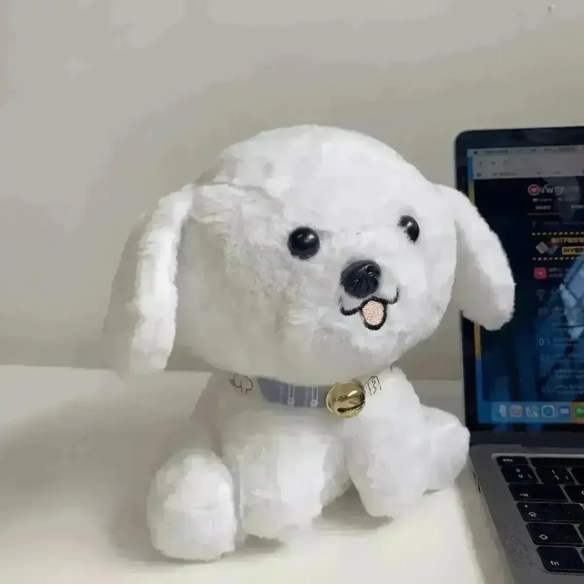 Cute Puppy Sitting Plush Toy (25 cm) - Image 4
