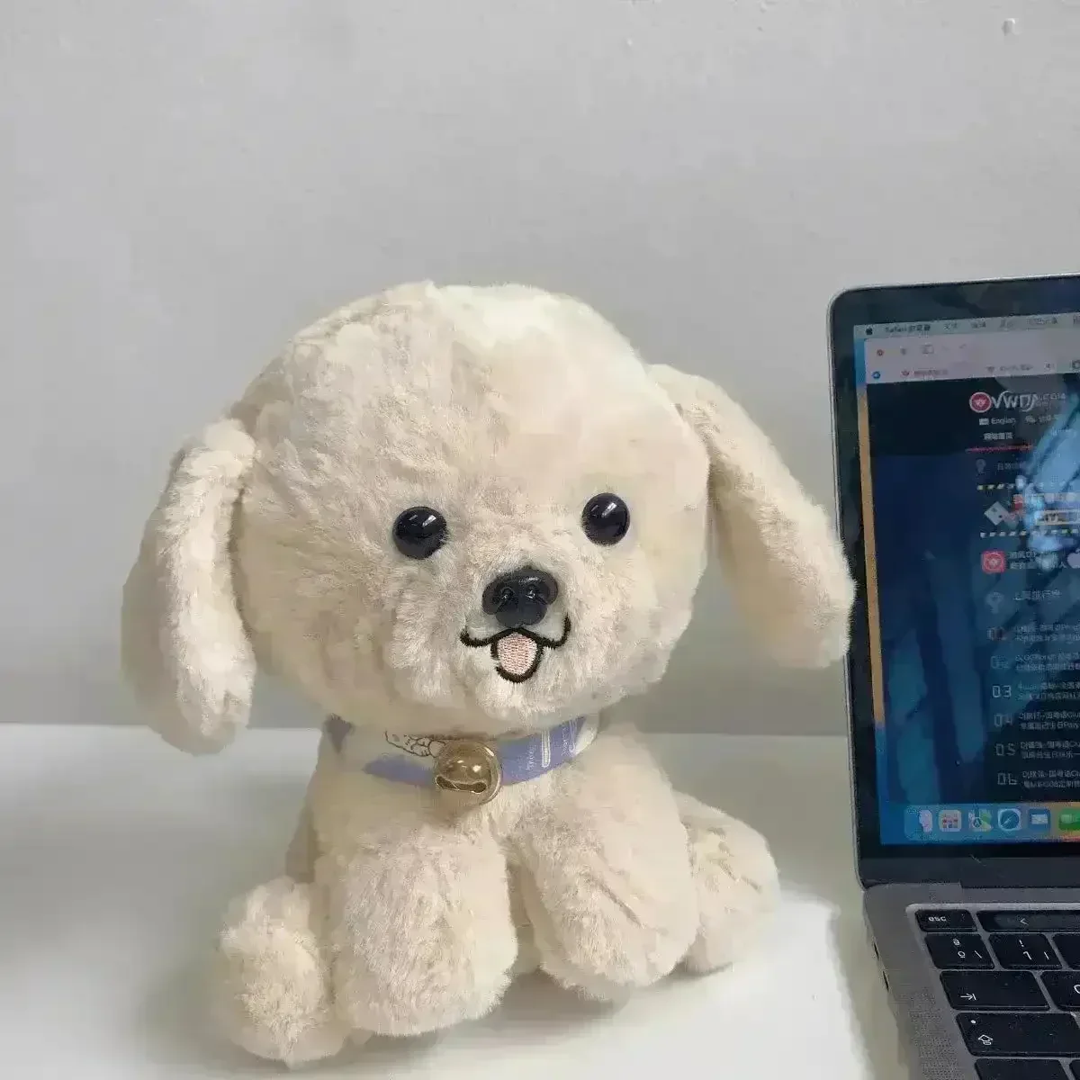 Cute Puppy Sitting Plush Toy (25 cm) - Image 5