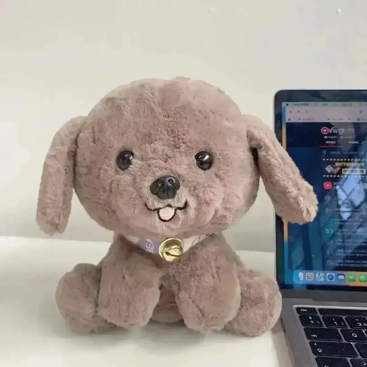 Cute Puppy Sitting Plush Toy (25 cm) - Image 6