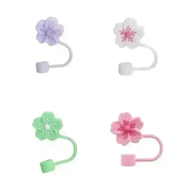 Cute Silicone Straw Covers Cap for Stanley Cup (4 Pcs) - Image 19
