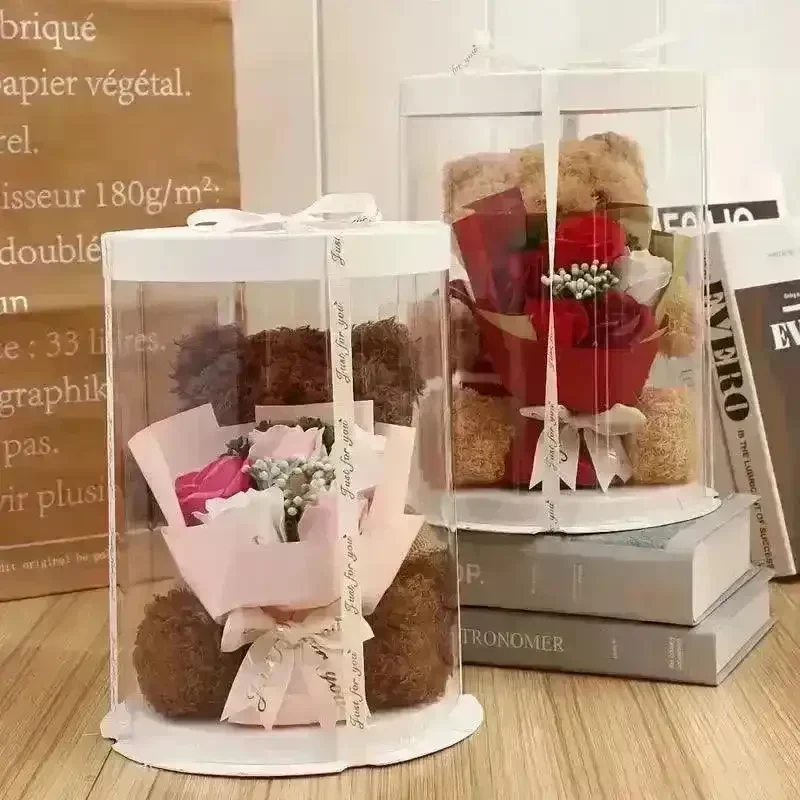 Cute Teddy Bear with Flowers - Image 3