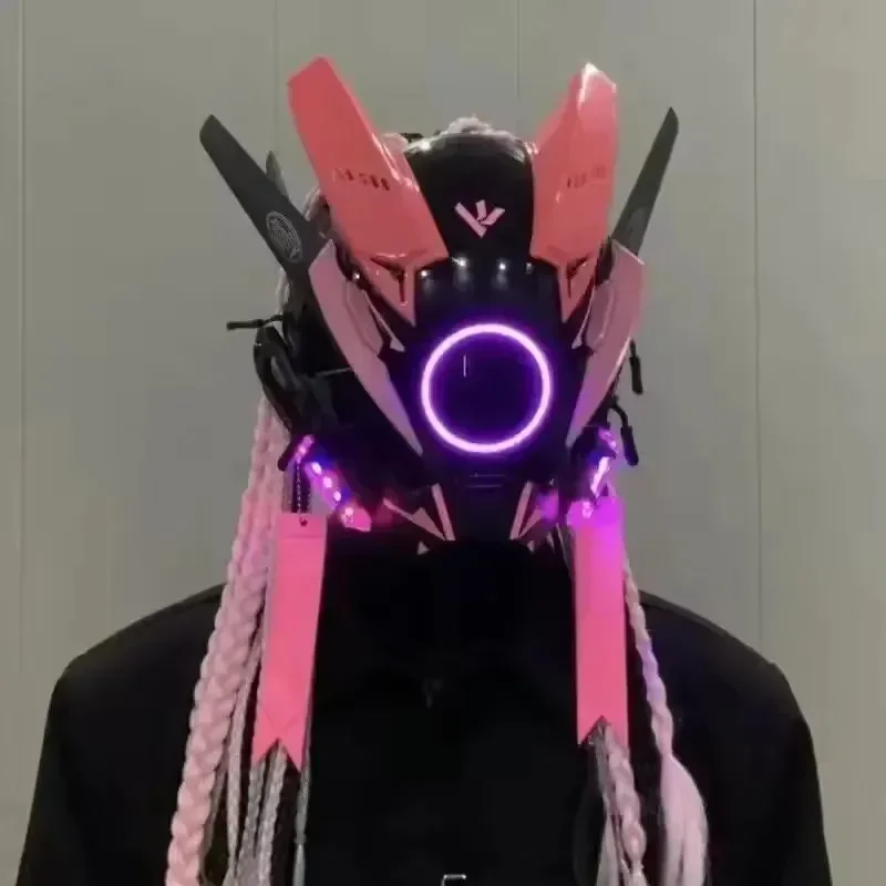 Cyberpunk LED Cosplay Helmet Mask - Image 19