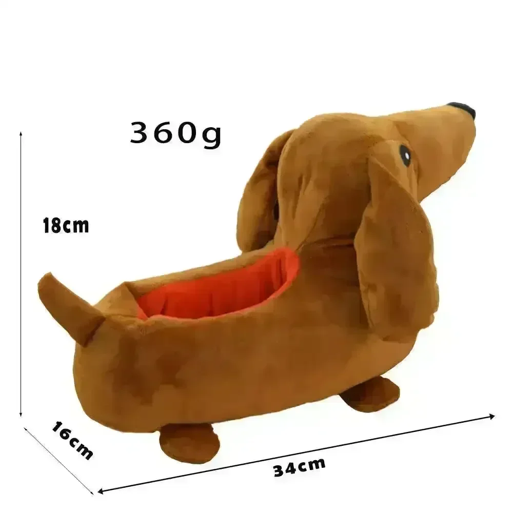 Dachsund Puppy Warm Indoor Slippers - Image 6