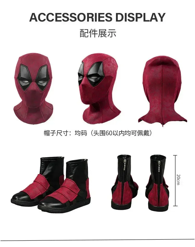 Deadpool Cosplay Full Body Costume Mask - Image 9