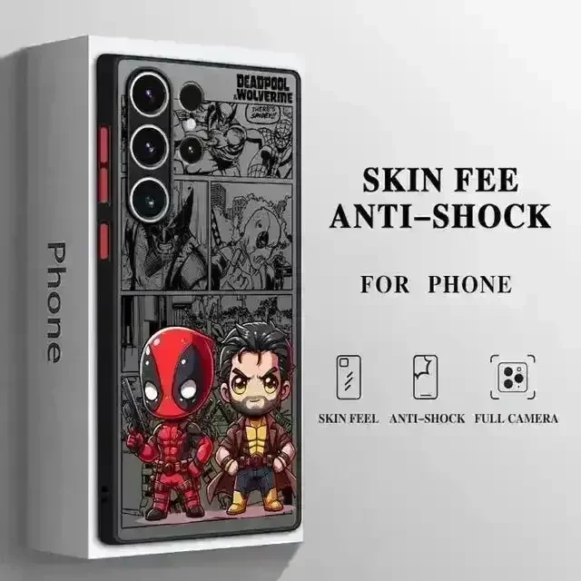 Deadpool vs Wolverine Matte Phone Case (For Samsung) - Image 4