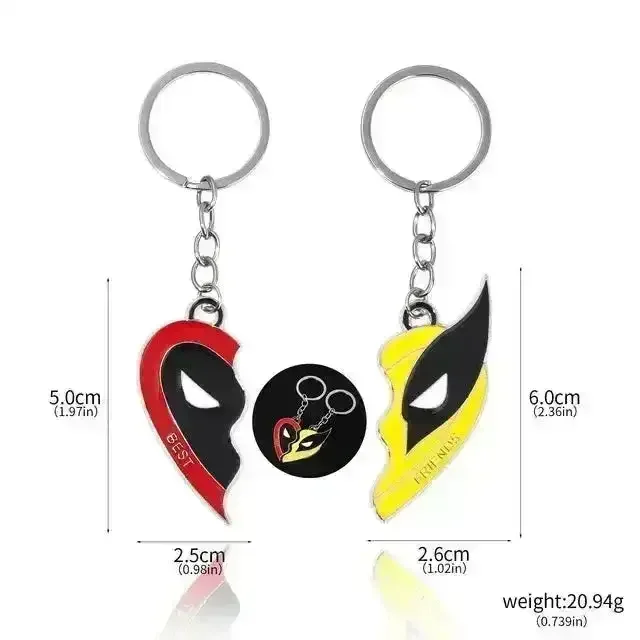 Deadpool & Wolverine Keychain Pendant & Bracelet - Image 13