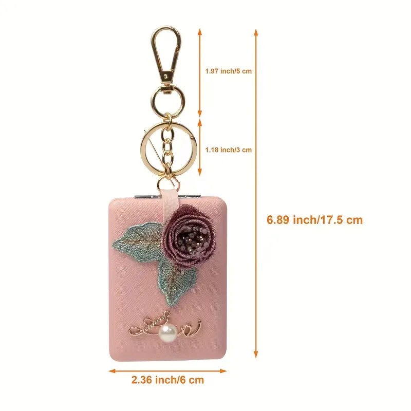 Decorated Folding Mirror Keychain - Image 5