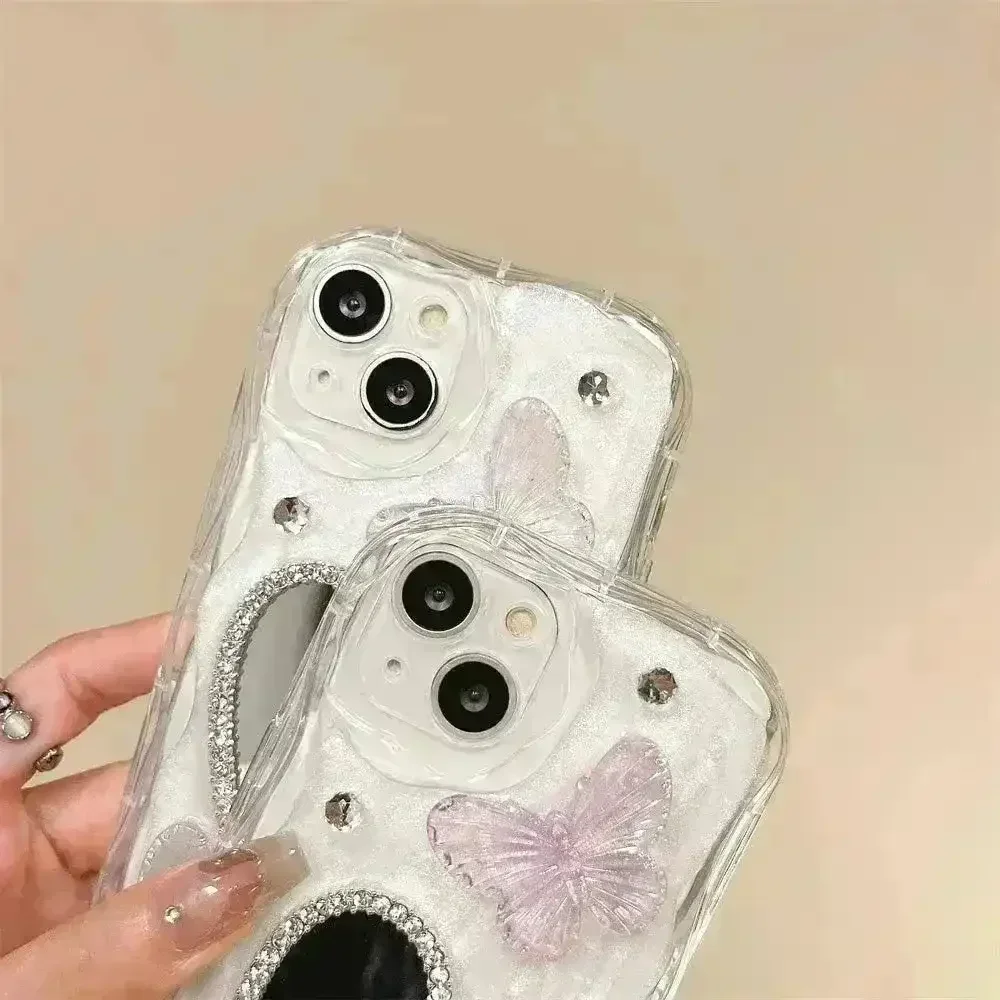 Diamond Bling Glitter Butterfly 3D Case (For iPhones) - Image 4
