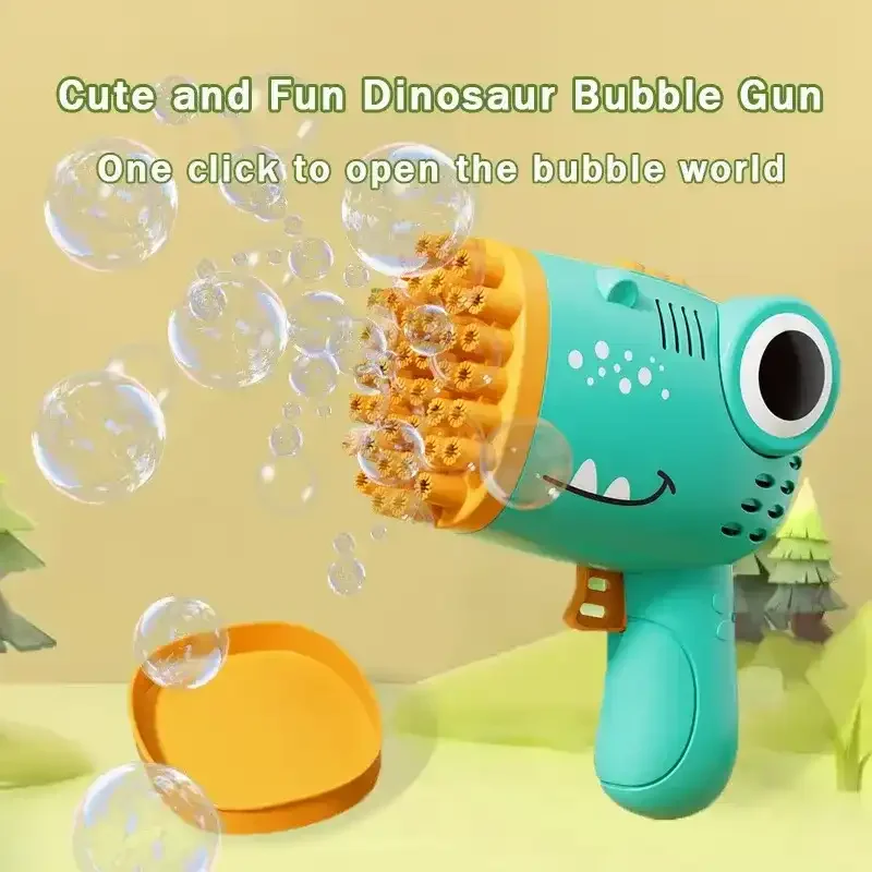 Dinosaur Bubble Machine Gun Toy - Image 5