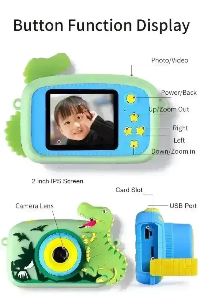 Creative 40 MP Kids Camera- Dino and Unicorn - Image 6