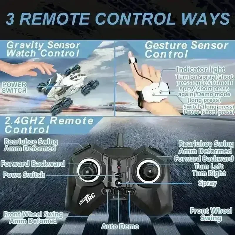 Dinosaur Shaped Gesture Movement RC Stunt Car - Image 3