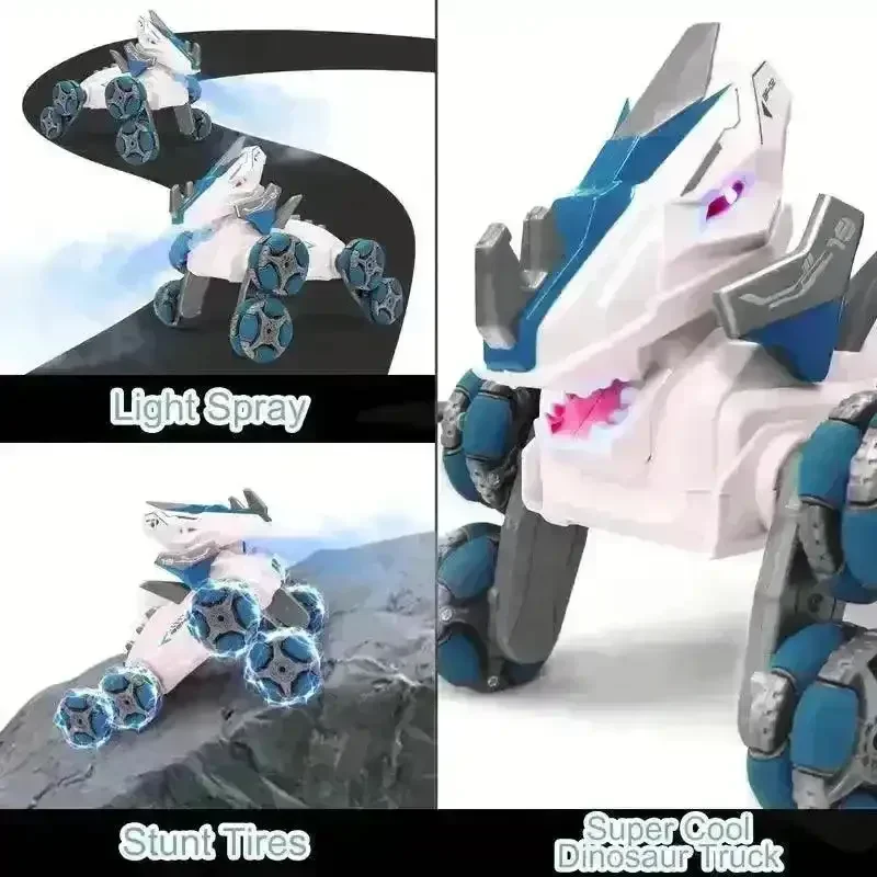 Dinosaur Shaped Gesture Movement RC Stunt Car - Image 4