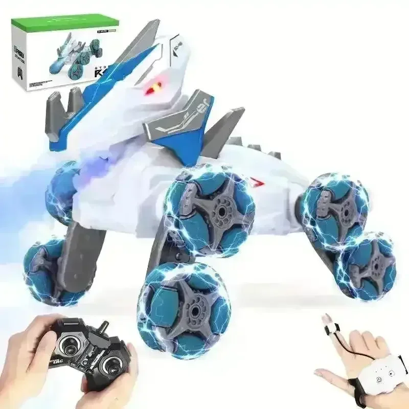 Dinosaur Shaped Gesture Movement RC Stunt Car - Image 7
