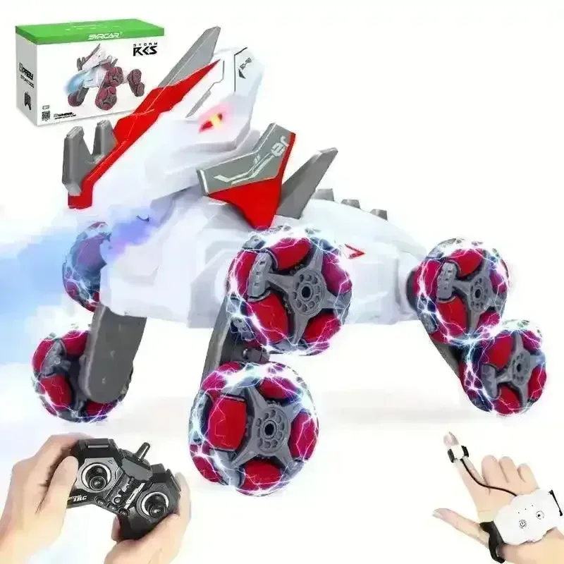 Dinosaur Shaped Gesture Movement RC Stunt Car - Image 8