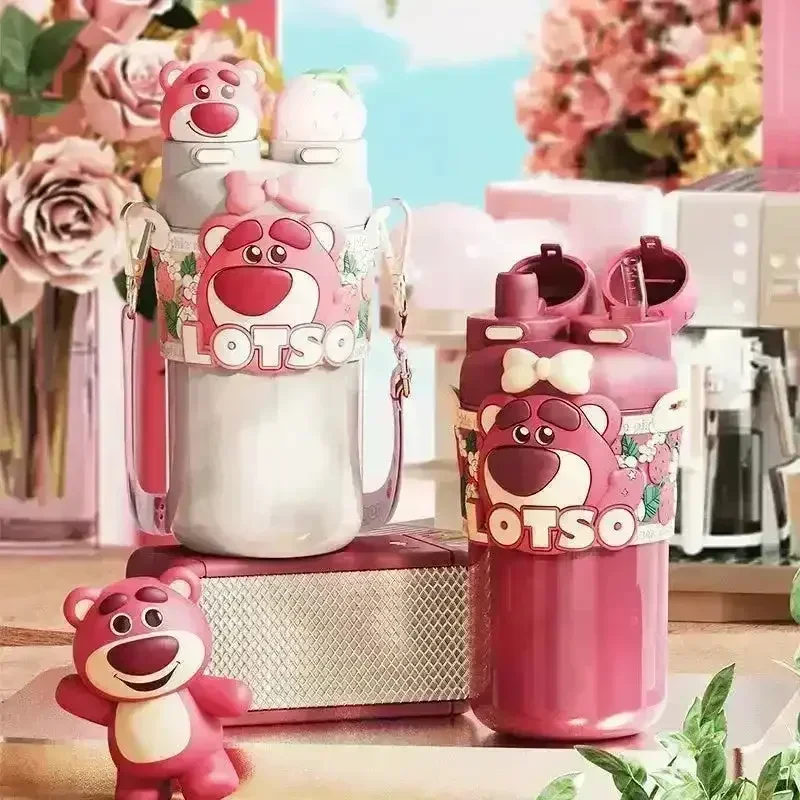 DSNY 2 in 1 Lotso Bear Insulated Bottle (550 ml) - Image 2