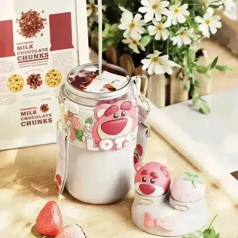 DSNY 2 in 1 Lotso Bear Insulated Bottle (550 ml) - Image 4