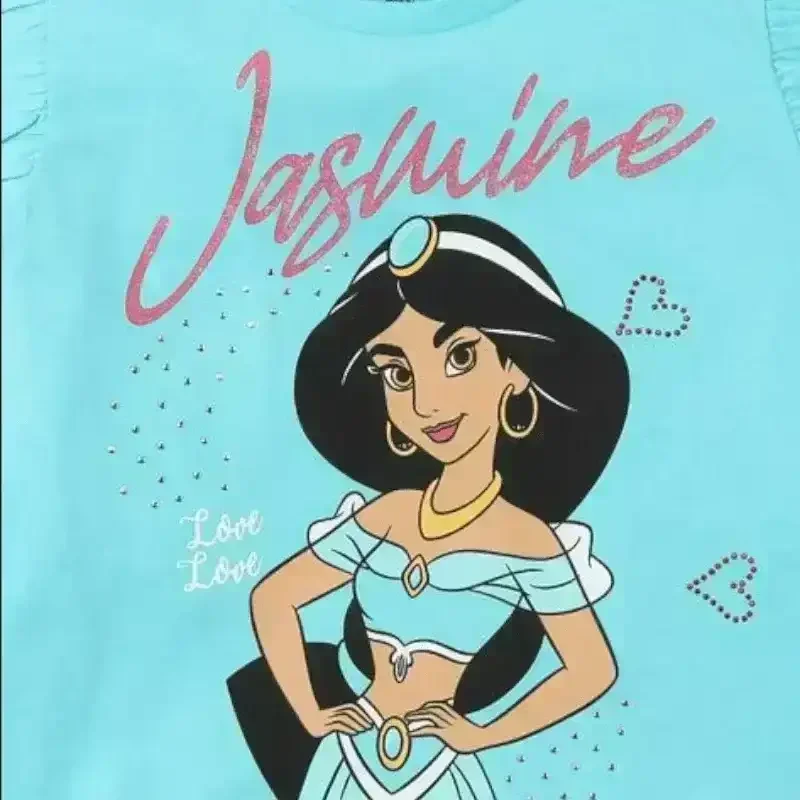 Jasmine Print Round-Neck T-shirt - Image 3