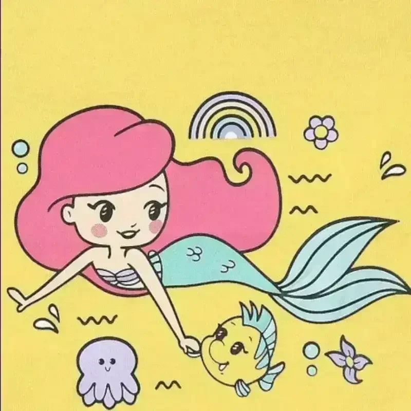 Little Mermaid Print Bodysuit - Image 3