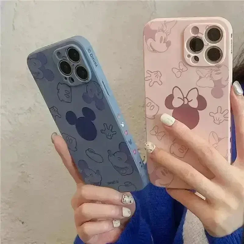 DSNY Mickey Minnie Silicon Pastel Phone Case (For iPhones) - Image 2