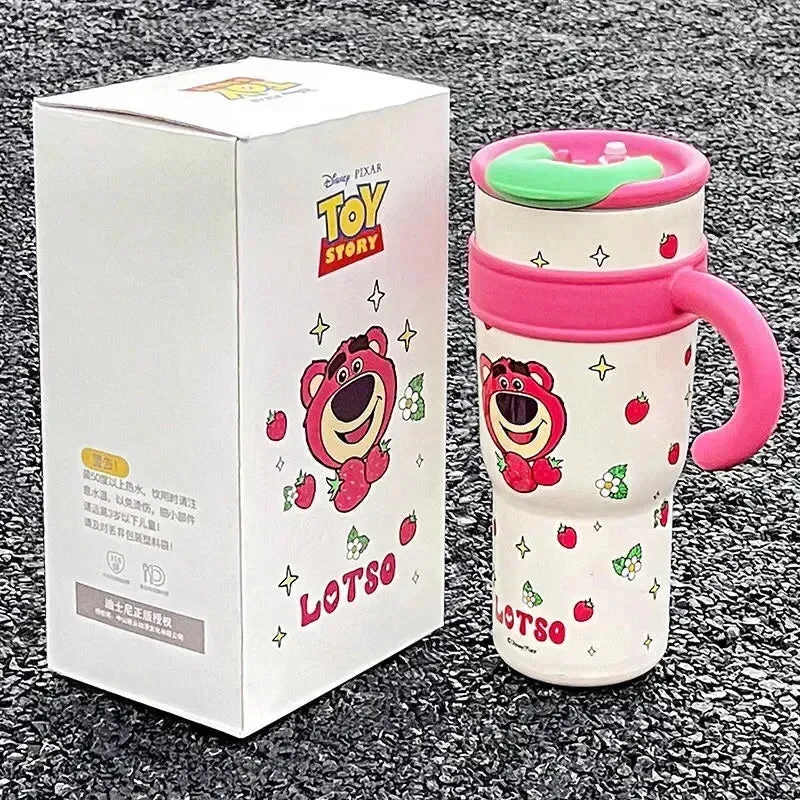 DSNY Strawberry Bear Thermos Straw Cup (1000 ml) - Image 3