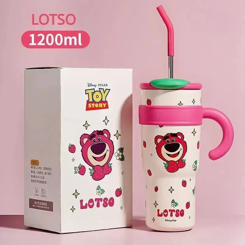 DSNY Strawberry Bear Thermos Straw Cup (1000 ml) - Image 4