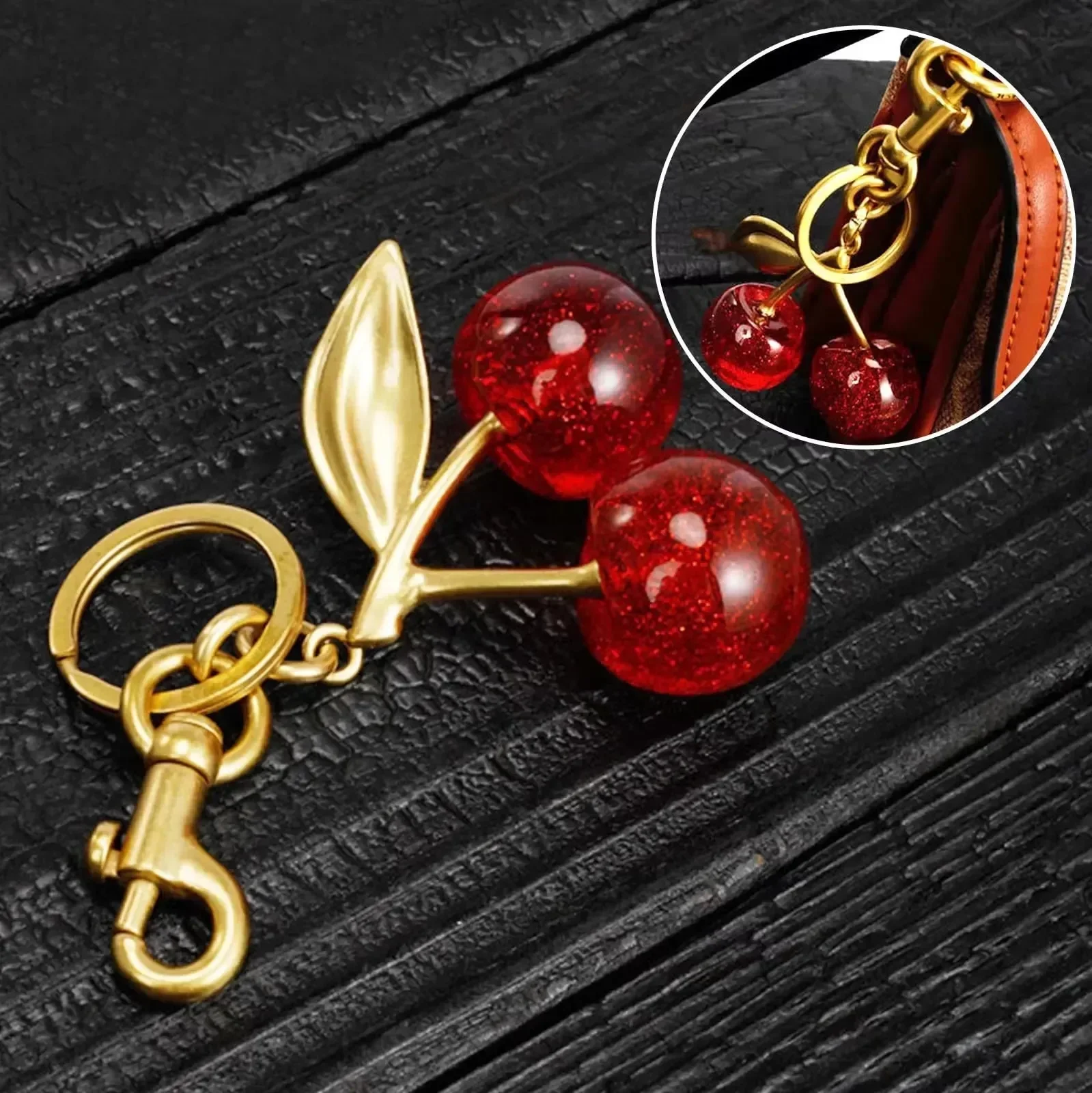 Double Cherry Delight Keychain - Image 2