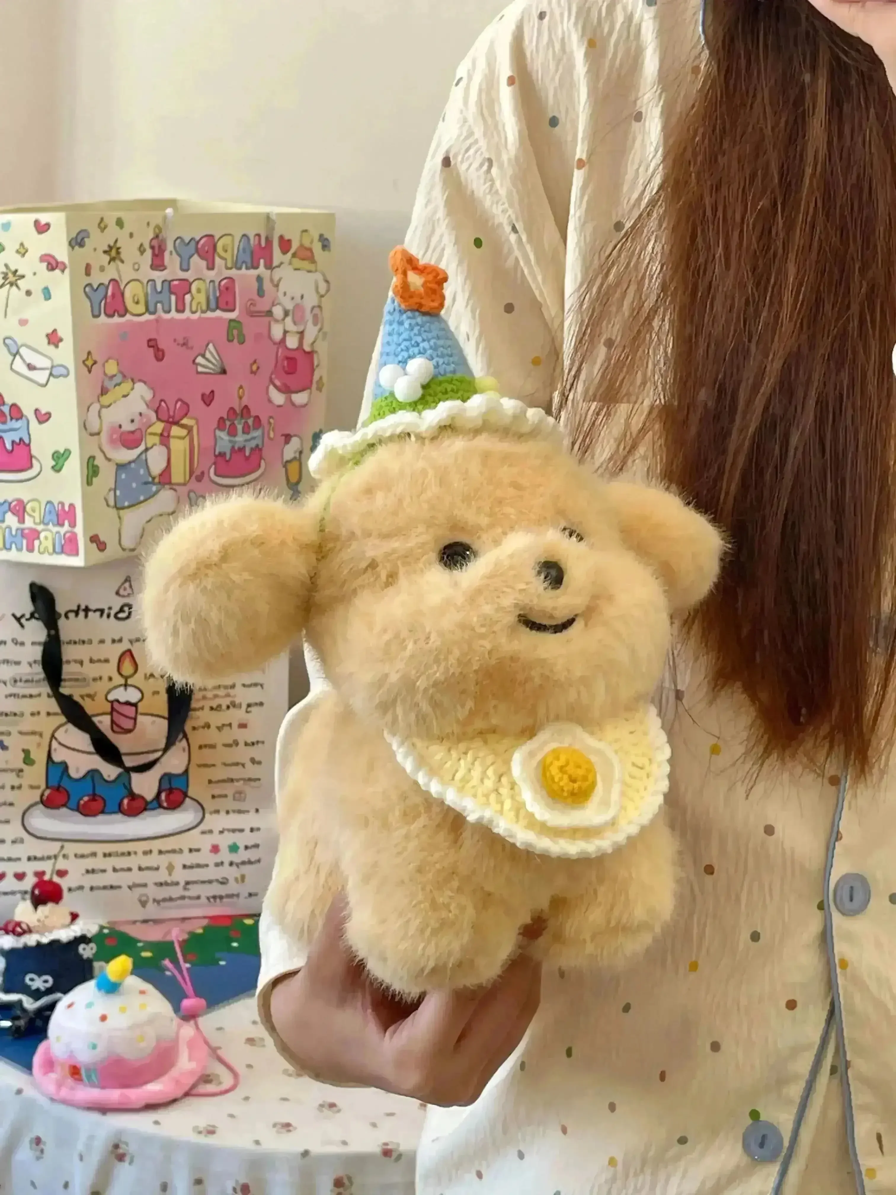 Dressed up Puppy Plushie (21 cm) - Image 8