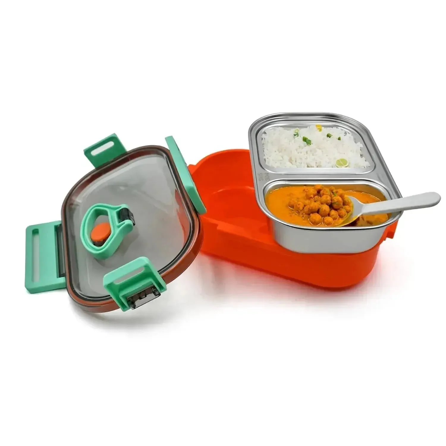 Duo Delight Stainless Steel Lunch Box (520 ml) - Image 12