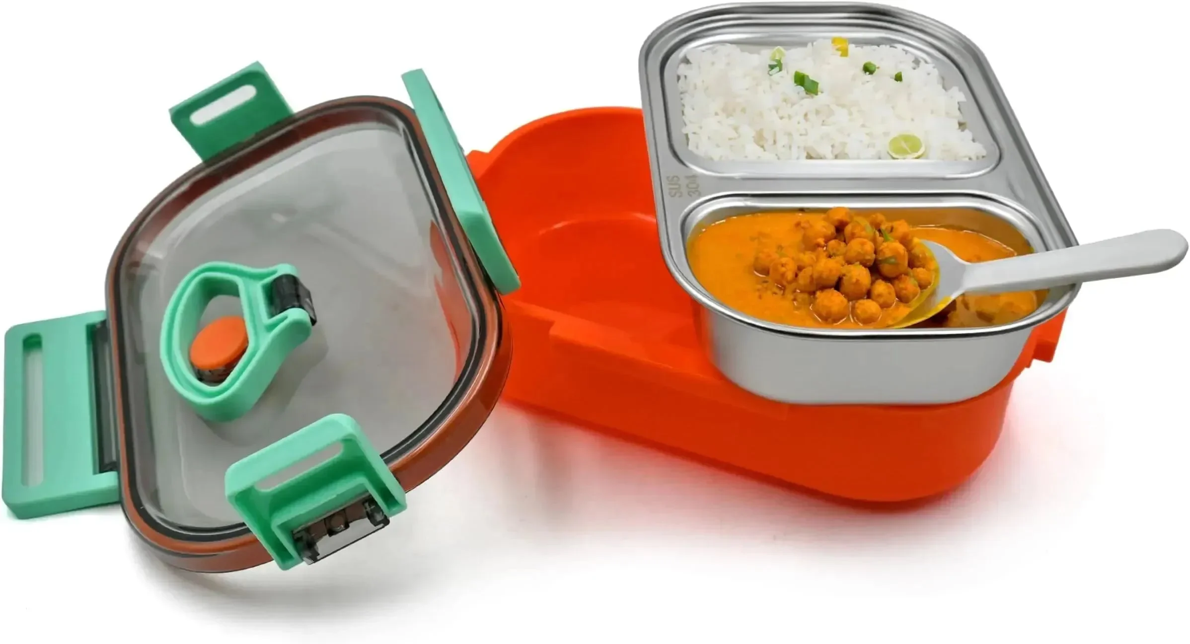 Duo Delight Stainless Steel Lunch Box (520 ml) - Image 16