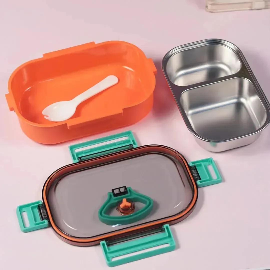 Duo Delight Stainless Steel Lunch Box (520 ml) - Image 7