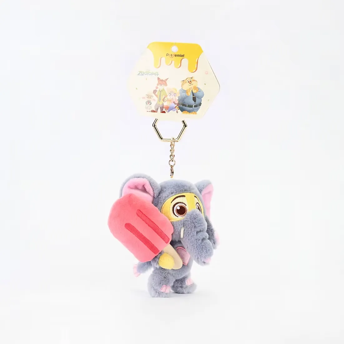 DZNY Finnick Elephant Plush Keychain - Image 2