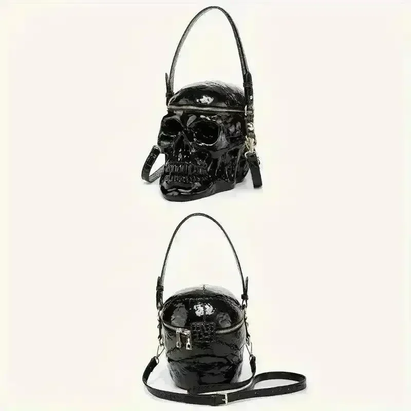 Edgy Punk Skull Mini Bag - Image 8