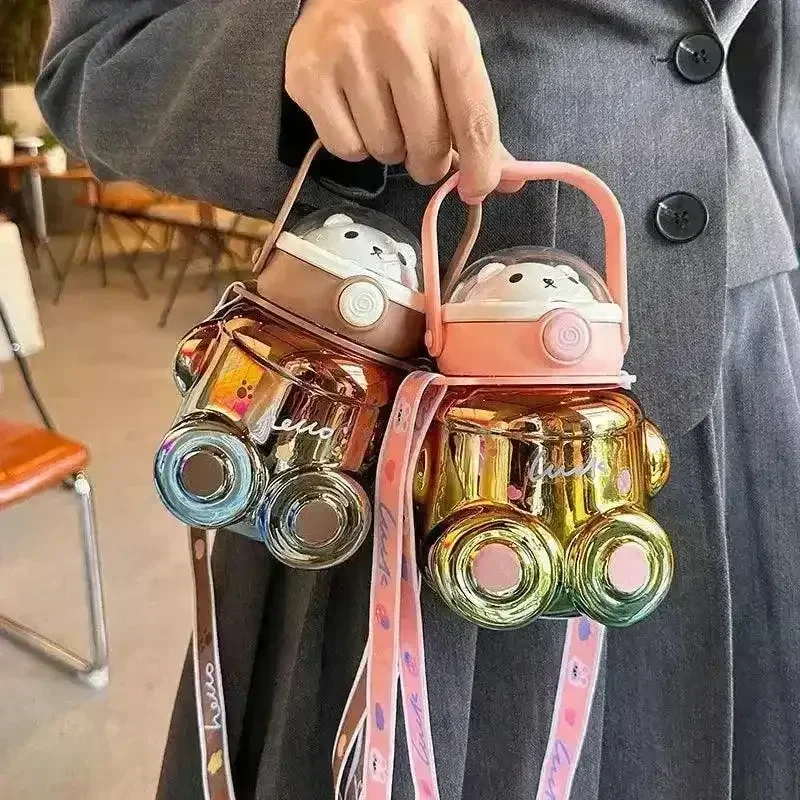 Electroplated Kawaii Hello Bear Bottle (700 ml) - Image 3