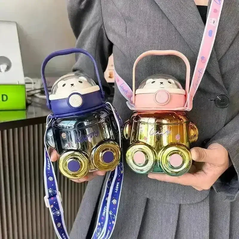 Electroplated Kawaii Hello Bear Bottle (700 ml) - Image 4