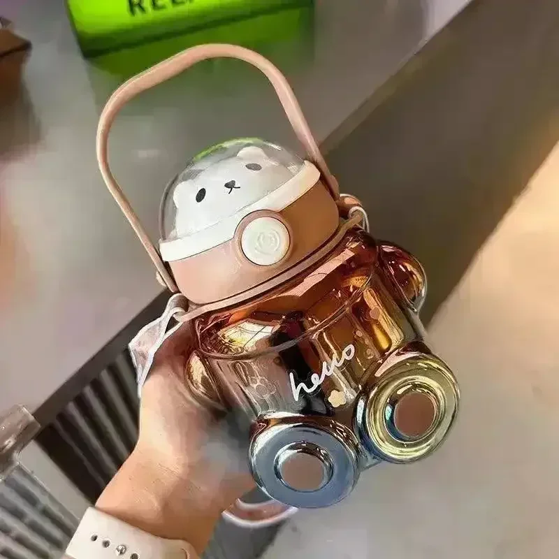 Electroplated Kawaii Hello Bear Bottle (700 ml) - Image 7