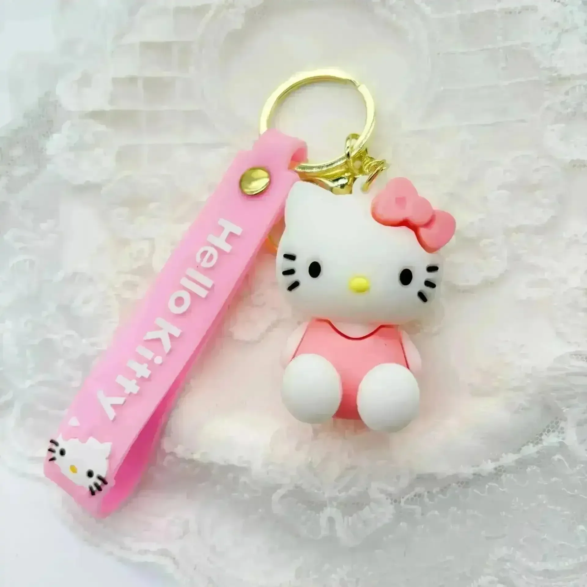 Elegant Hello Kitty 3D Keychain - Image 6