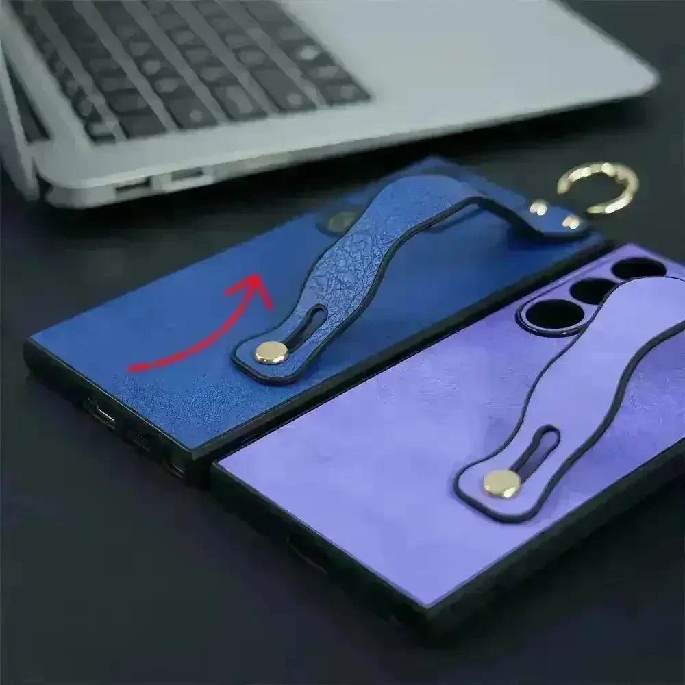 Elegant Wrist Bracket Leather Case (For Samsung) - Image 9