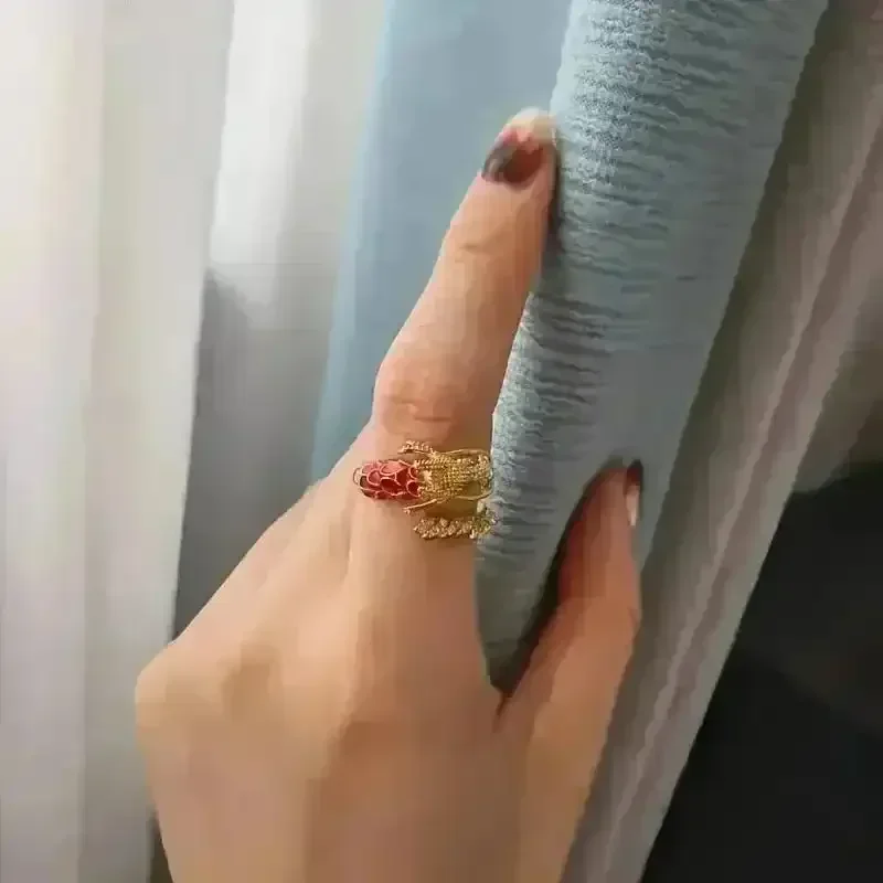 Enchanting Dragon Year Zodiac Ring - Image 5
