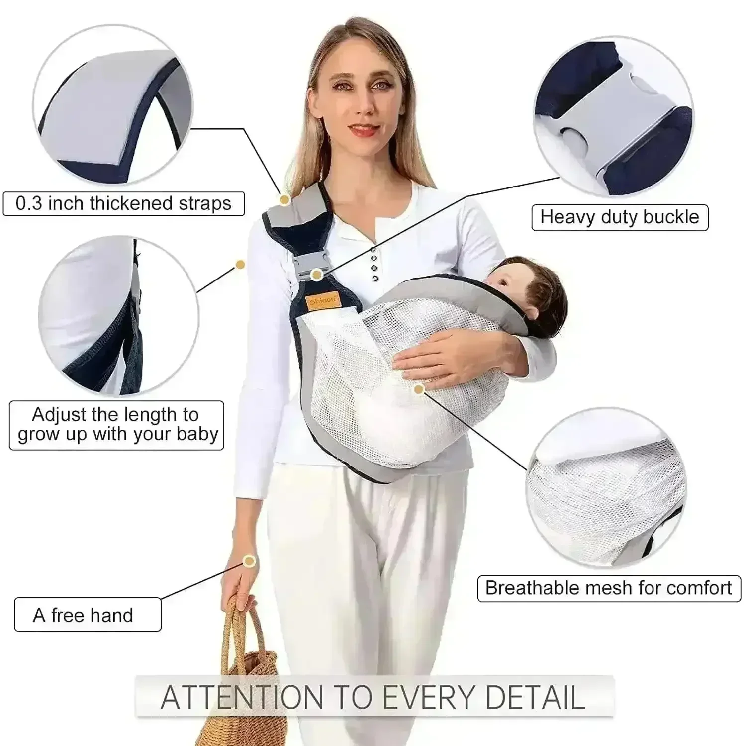 Ergonomic 3D Mesh Baby Carrier - Image 6