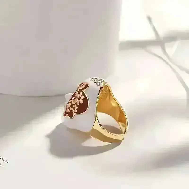 Exquisite Chinese Opera Face Mask Ring - Image 2