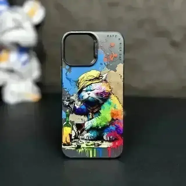 Fashion Graffiti Animal Print Case (For iPhones) - Image 5