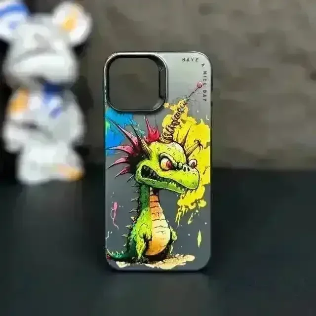 Fashion Graffiti Animal Print Case (For iPhones) - Image 8