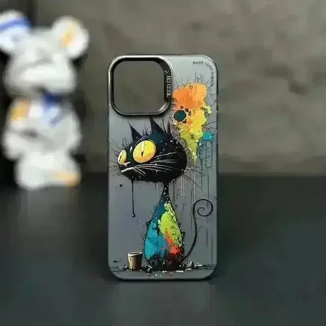 Fashion Graffiti Animal Print Case (For iPhones) - Image 9